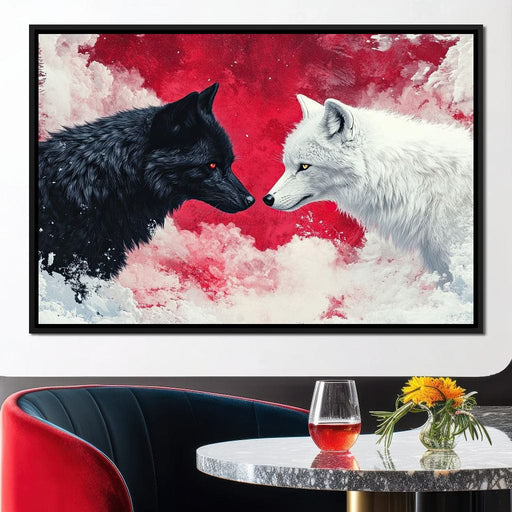 Standoff of the Wolves Canvas Print