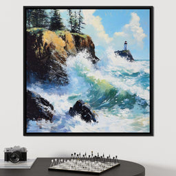 Ocean Waves Dance Sentinel - NicheCanvas