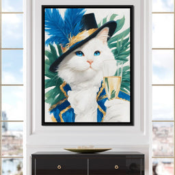 Regal Feline Elegance Unfurled - NicheCanvas