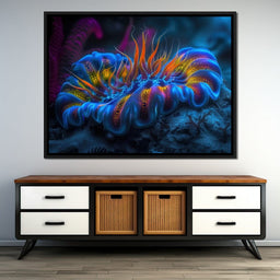Neon Sea Bloom - TooplesArt - NicheCanvas