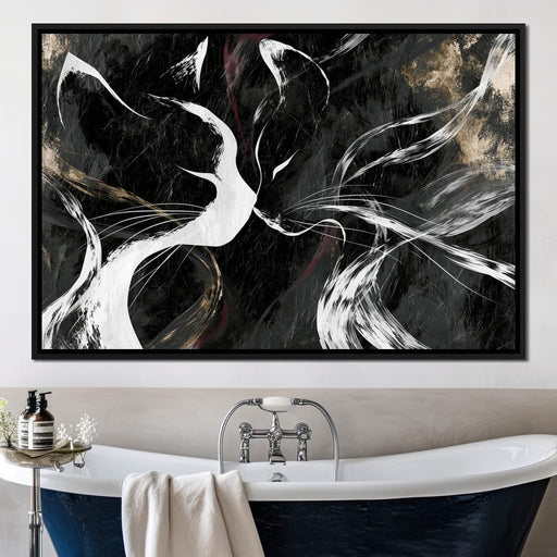 Gentle Souls Touching Their Cold Noses Canvas Print