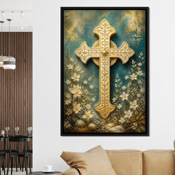 Gilded Petals Near The Relic - NicheCanvas
