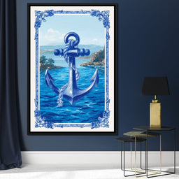 Tropical Ship Anchor - NicheCanvas