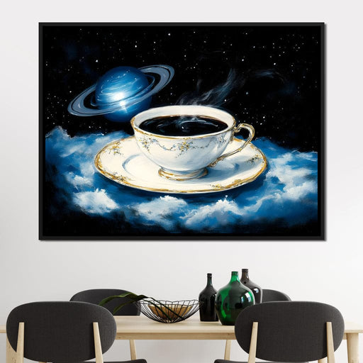 Celestial Sip in Cosmic Calm Canvas Print