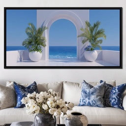 Sunlit Coastal Archway Escape - NicheCanvas