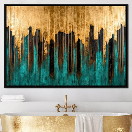 Golden Reflections Vertical Harmony Canvas Print