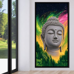 Enlightened Cosmic Buddha Tranquility - NicheCanvas