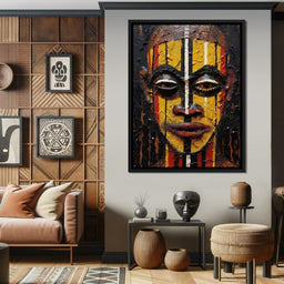 Tribal Mask 09 - Sakeem Gibbs - NicheCanvas