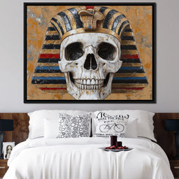 Ancient Echoes Pharaoh Skull - Raven Blackwood - NicheCanvas