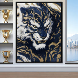 Majestic Midnight Gold Tiger - NicheCanvas