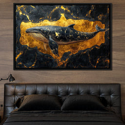 Majestic Ocean Gold Passage - NicheCanvas