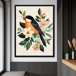 Radiant Songbird Elegance - NicheCanvas