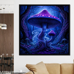 Neon Fungi Fantasy - TooplesArt - NicheCanvas