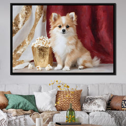 Pomeranian Popcorn Soiree - NicheCanvas