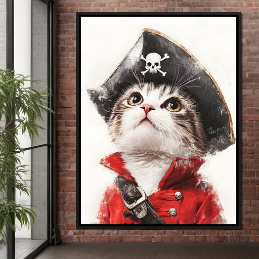 Feline Pirate Adventure Canvas Print