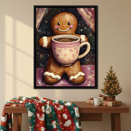 Gingerbread Cheer With Cocoa - NicheCanvas
