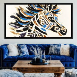 Majestic Equine Mosaic Dance - Alicia Smith - NicheCanvas