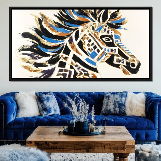 Majestic Equine Mosaic Dance - Alicia Smith Canvas Print
