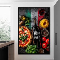 Italian Feast Still Life - NicheCanvas