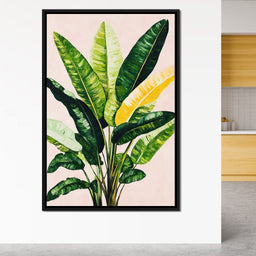 Tropical Sunrise Leaves Dance - NicheCanvas