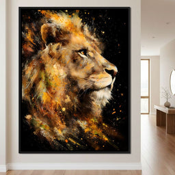 Majestic King of Savannah Firestorm - NicheCanvas