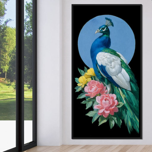 Majestic Peacock Blossoms Canvas Print