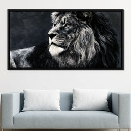 Somber Lion - NicheCanvas