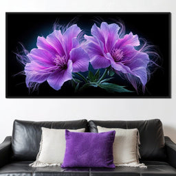 Fluffy Alien Flowers - Tooples Art - NicheCanvas