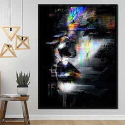 Prismatic Glitch Visage - NicheCanvas