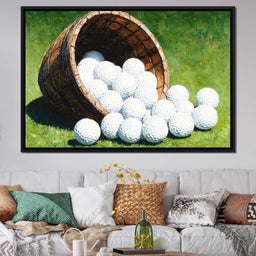 Basket of Golfing Dreams - NicheCanvas