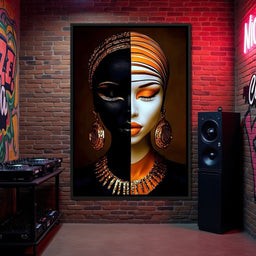 Elegant Duality Portrait - NicheCanvas