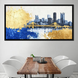 Golden Bridge Skyline - NicheCanvas