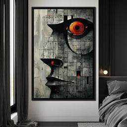 Enigmatic Gaze Fractal Mosaic - Cole Williams - NicheCanvas