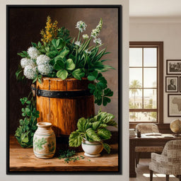 Clover With Herbs - NicheCanvas
