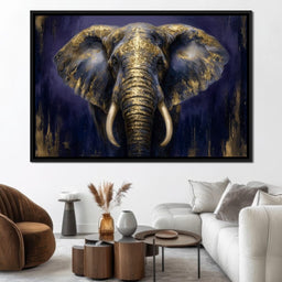 Regal Gold Elephant Majesty - NicheCanvas