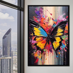 Technicolor Lepidoptera - NicheCanvas