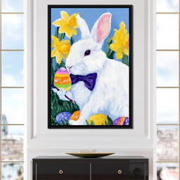Easter Bunny Egg Painter - NicheCanvas
