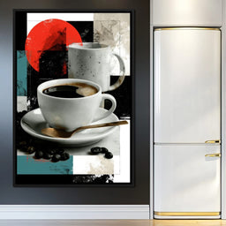 Morning Rituals Within Geometric Forms - NicheCanvas