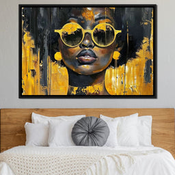 Golden Solitude Statement - Sakeem Gibbs - NicheCanvas