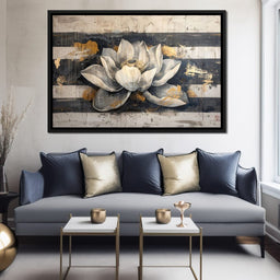 Harmony Golden Lotus - NicheCanvas