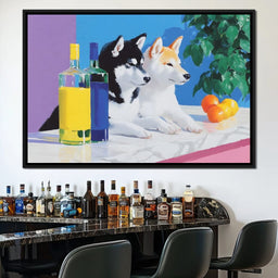 Canine Reflections and Citrus - NicheCanvas