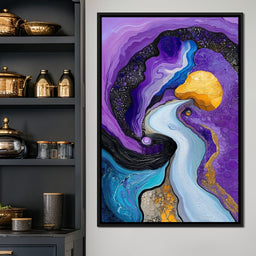 Waves of the Amethyst Sky - TooplesArt - NicheCanvas