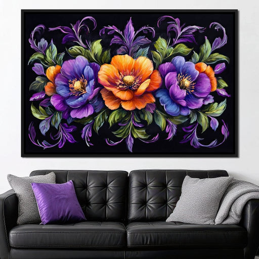Floral Symphony Dreamscape Canvas Print