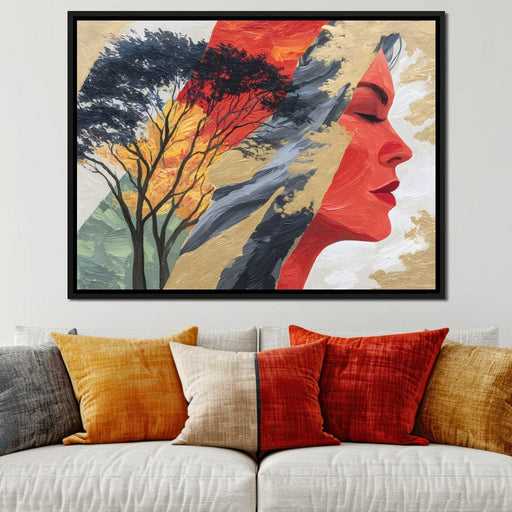 Tree of Vibrant Reflections Canvas Print