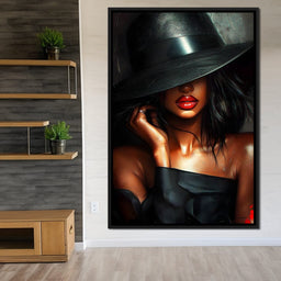 Dark Allure Under the Brim - NicheCanvas