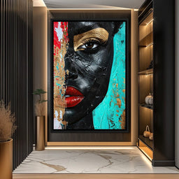 Golden Gaze of Mystery - NicheCanvas