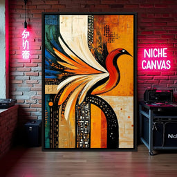 Vivid Phoenix Harmony Flight - NicheCanvas
