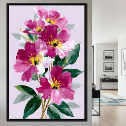 Pink Peony Garden - NicheCanvas