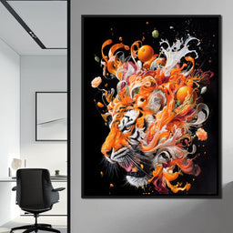 Citrus Storm Tiger Awakening - NicheCanvas