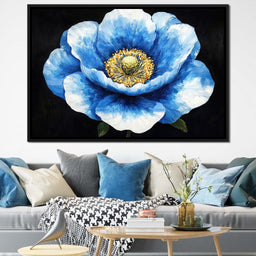 Petals of Sapphire Grace - NicheCanvas